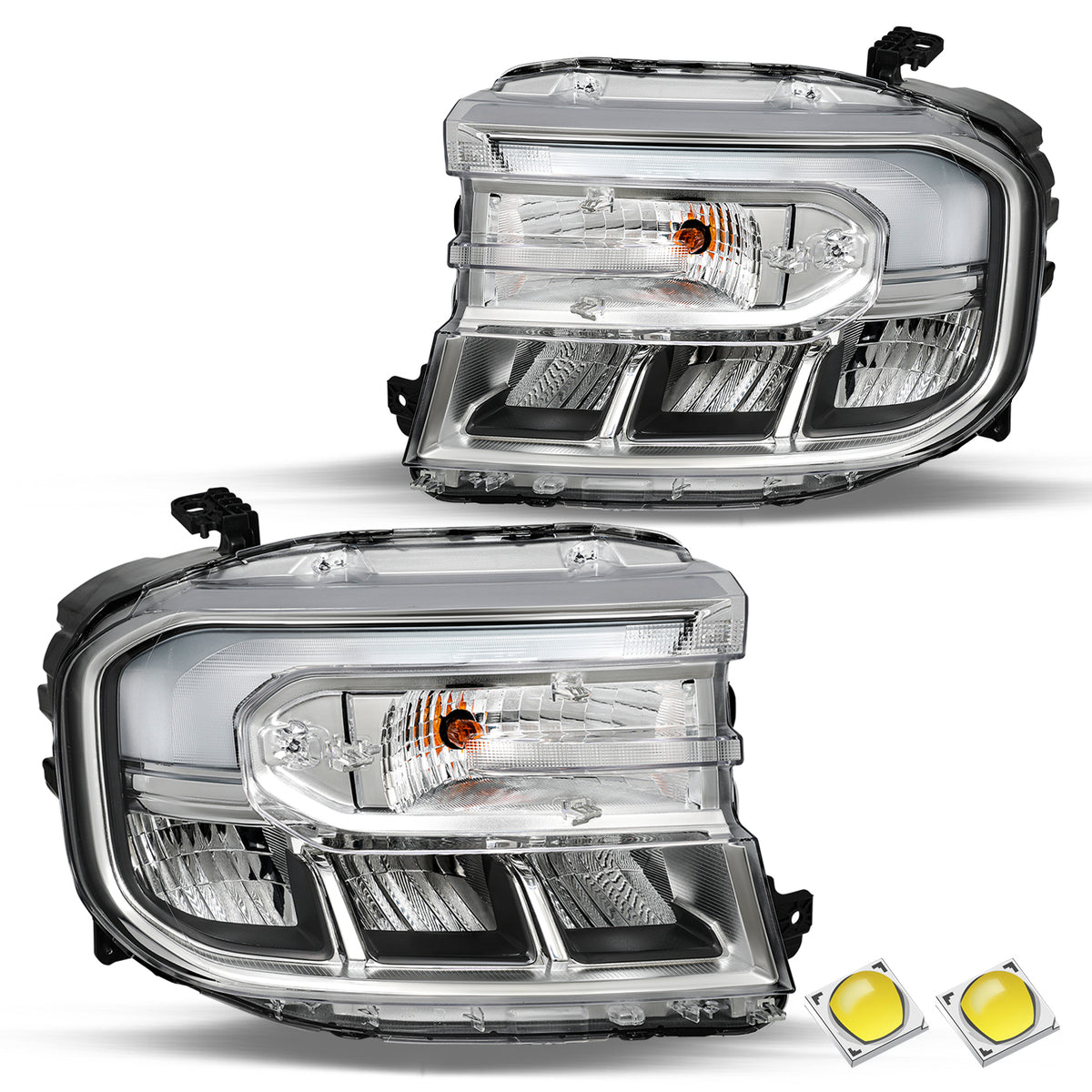 VehicleAid Headlights For 2022-2024 Ford Maverick w/o LED DRL
