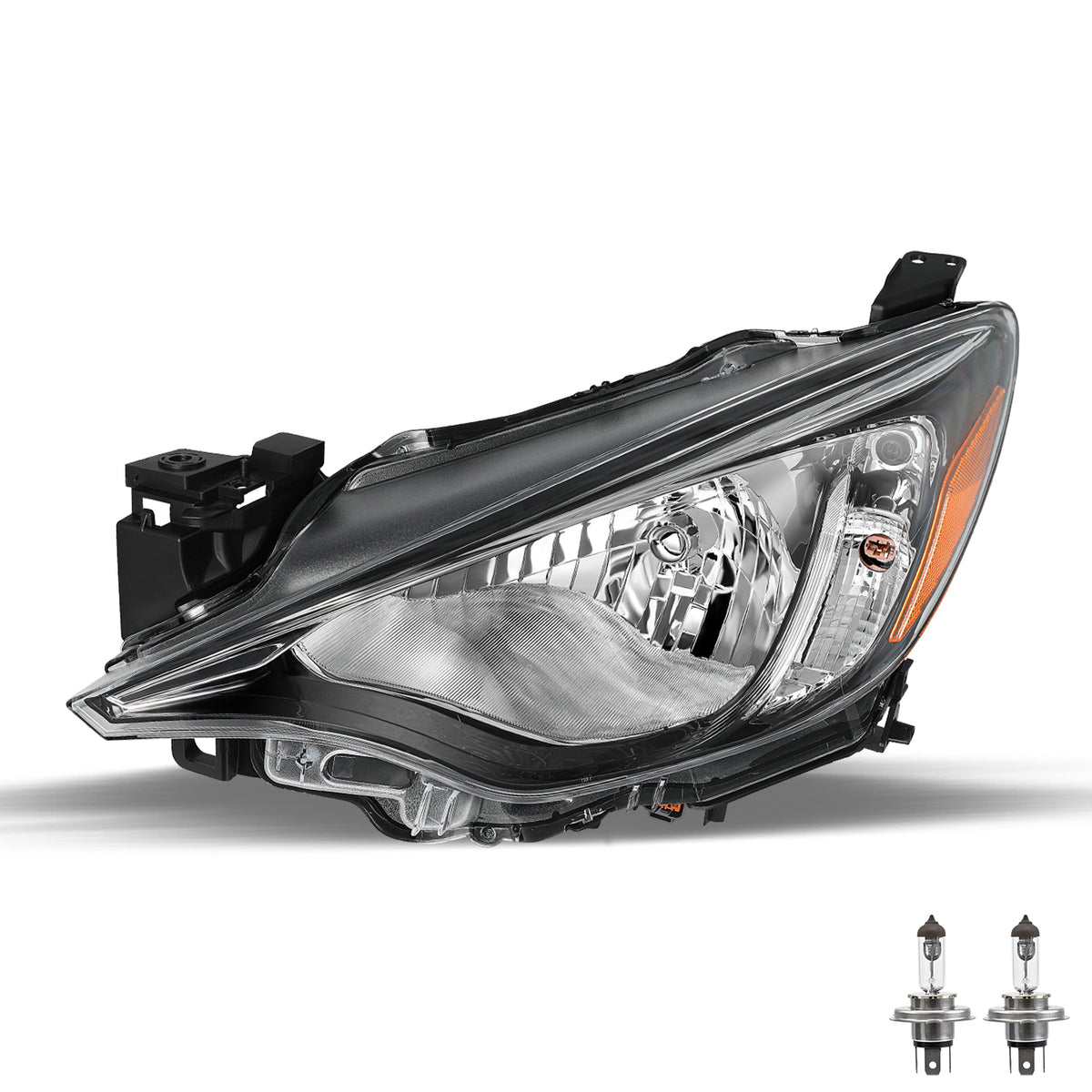 VehicleAid Headlights For 2016 Scion iA, 2017-2018 Toyota Yaris iA, 2019-2020 Yaris L/LE