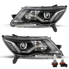 VehicleAid Headlights For 2017-2020 Nissan Pathfinder Halogen Projector w/LED DRL