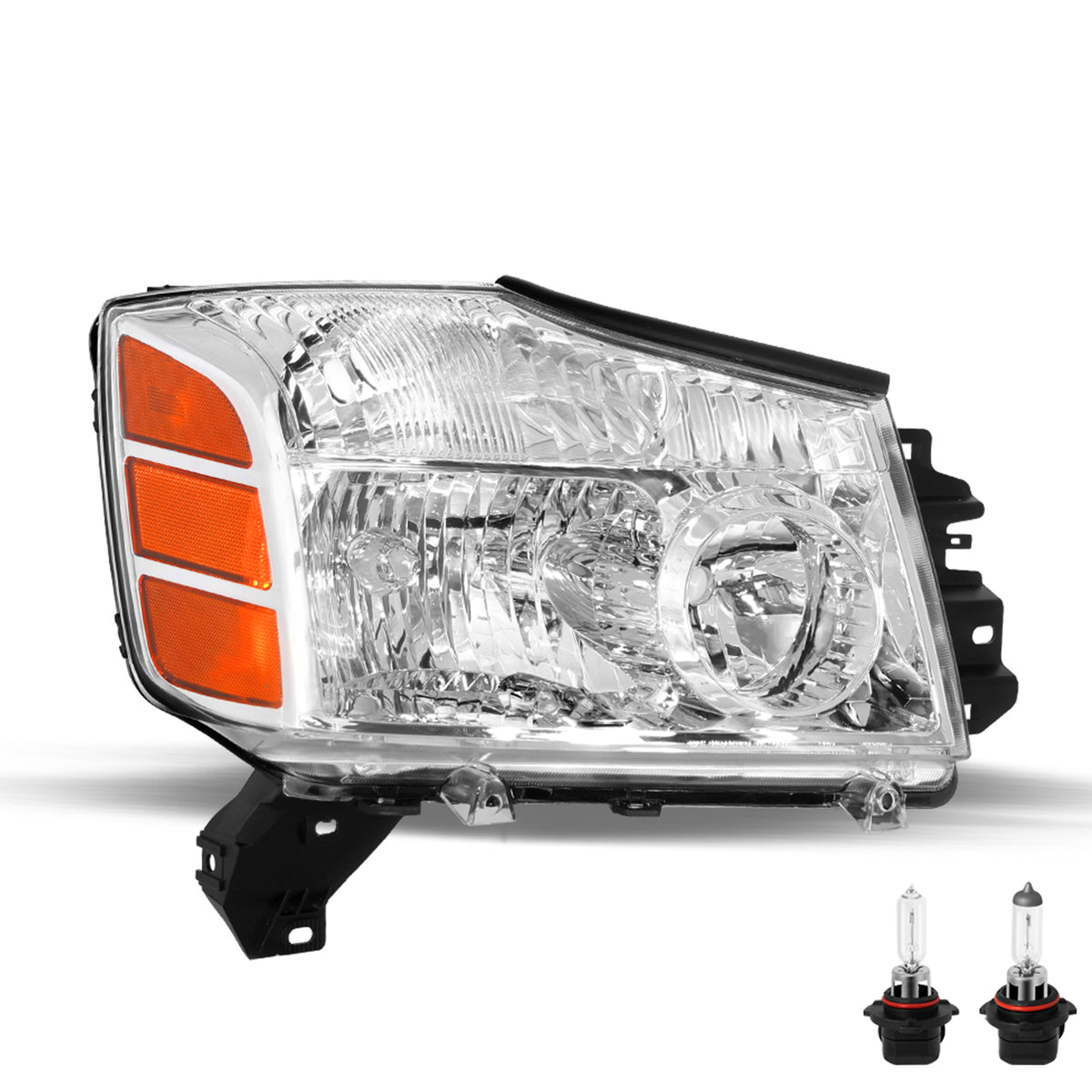 VehicleAid Headlights For 2004-2015 Nissan Titan/2005-2007 Nissan Armada
