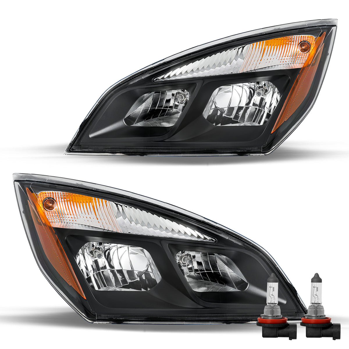 VehicleAid Headlights For 2018-2024 Freightliner Cascadia Halogen
