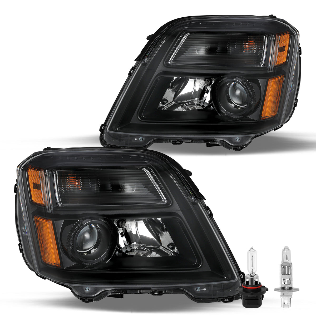 VehicleAid Halogen Headlights For 2016-2017 GMC Terrain SL SLE SLT