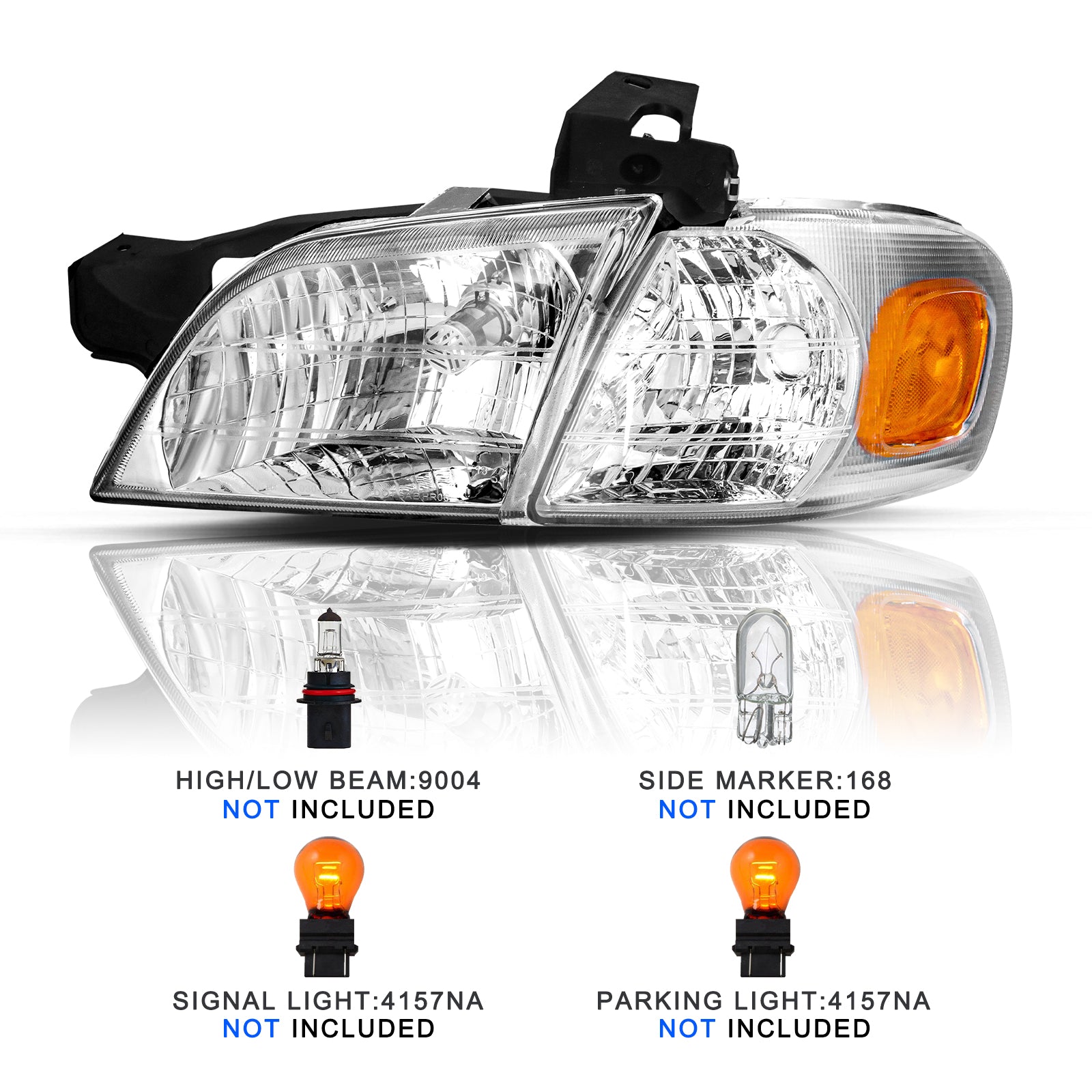 VehicleAid Headlights For 1997-2004 Oldsmobile Silhouette