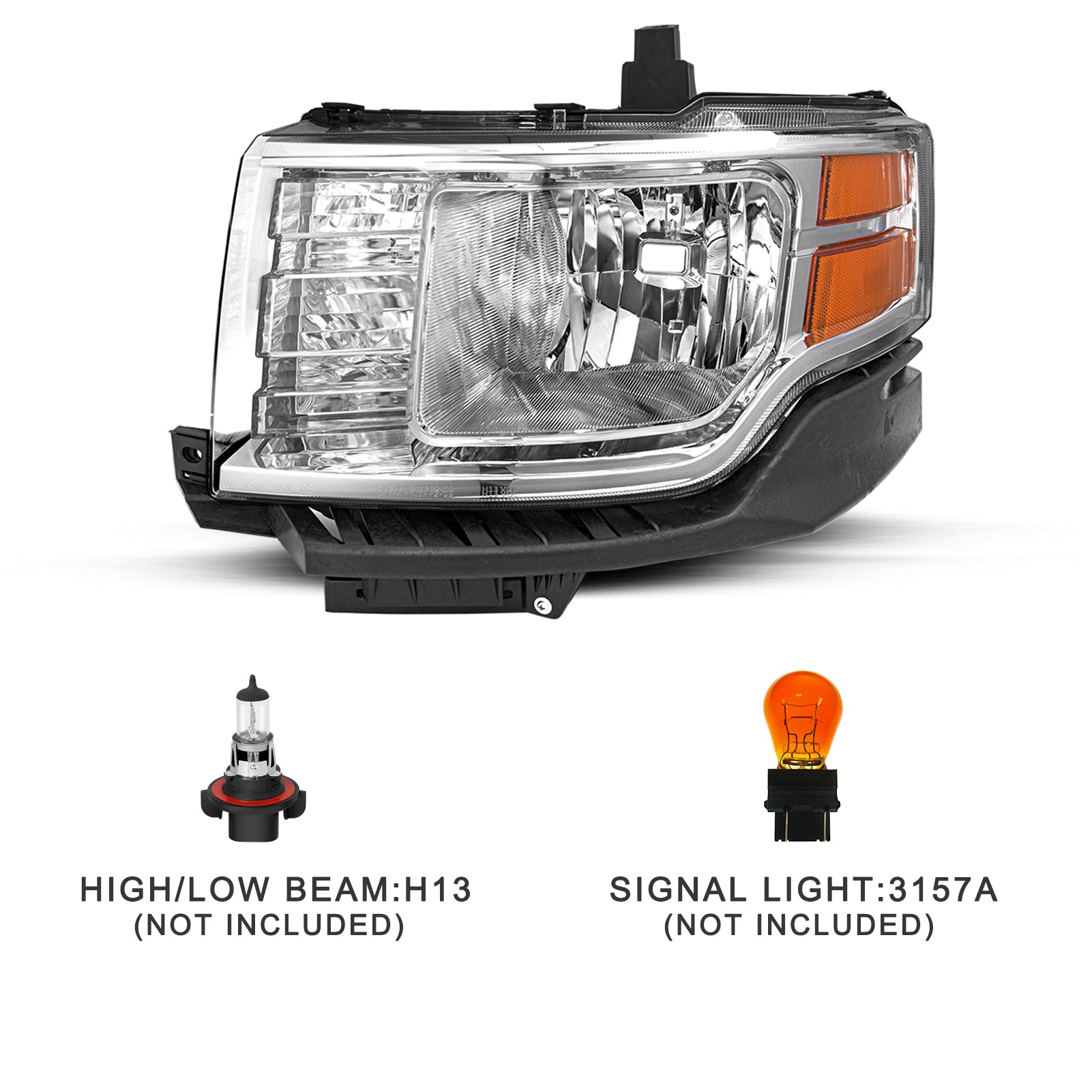 VehicleAid Headlights For 2009-2012 Ford Flex