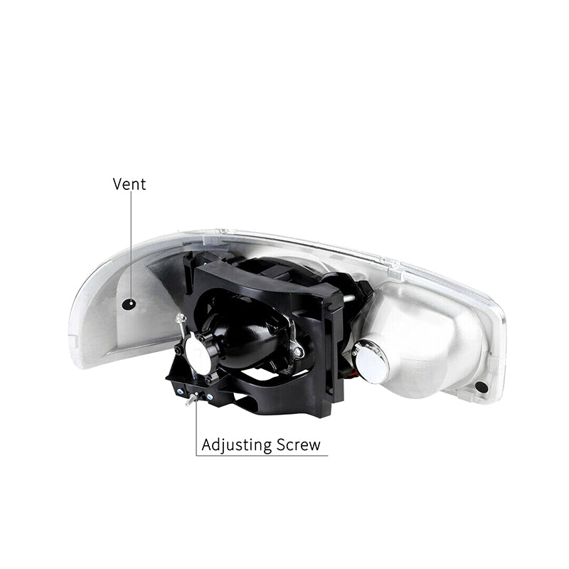 VehicleAid Projector Headlights For 2001-2006 GMC Yukon Denali