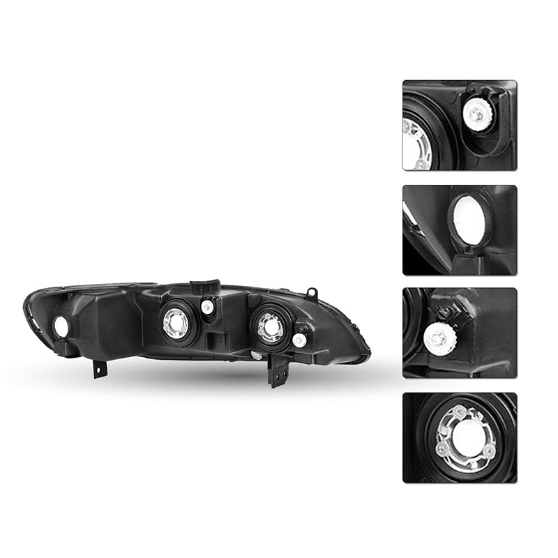 VehicleAid Headlights For 1998-2002 Honda Accord