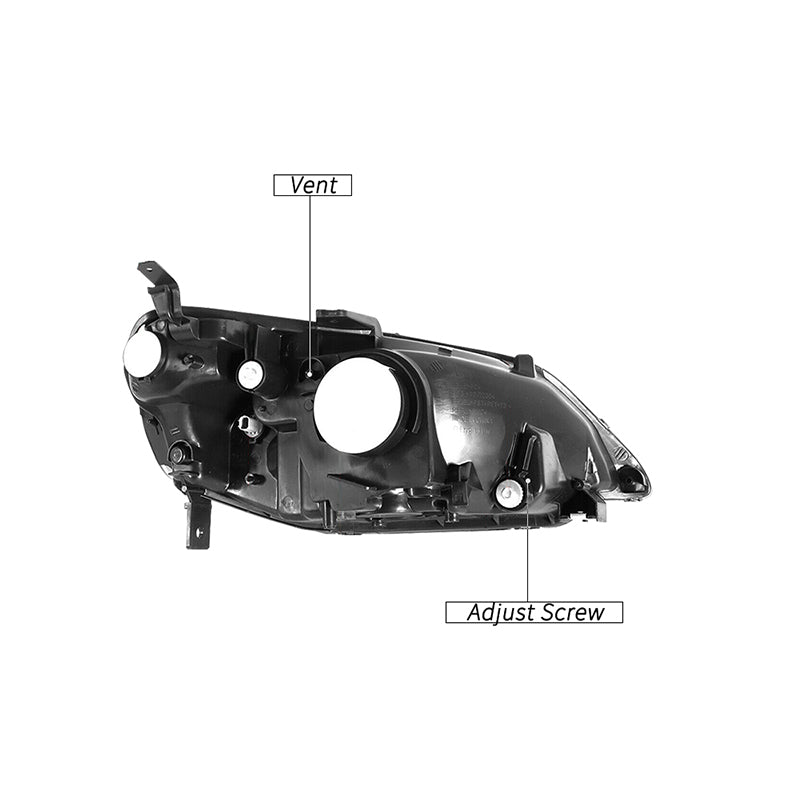VehicleAid Headlights For 2001-2003 Honda Civic
