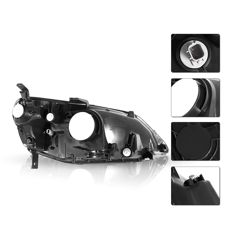 VehicleAid Headlights For 2001-2003 Honda Civic