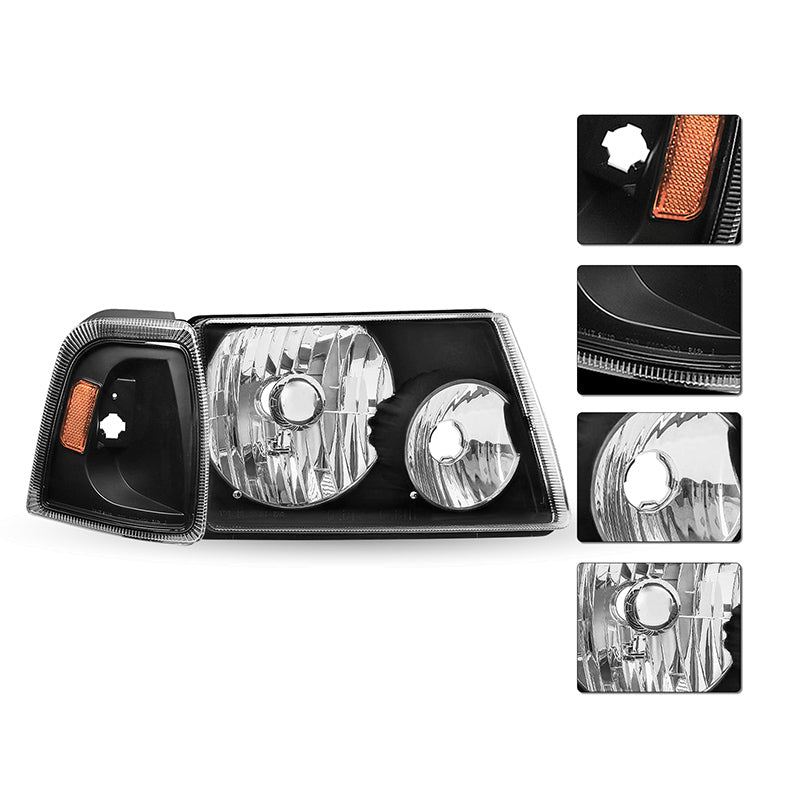 VehicleAid Headlights For 2001-2011 Ford Ranger