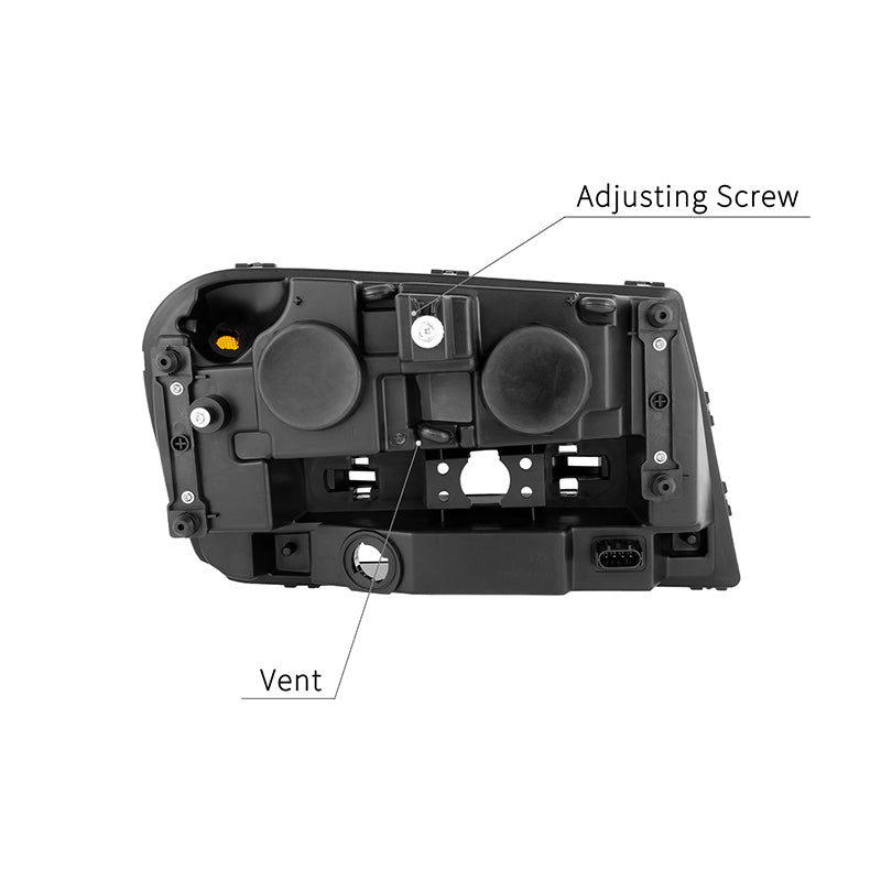 VehicleAid Headlights For 2002-2009 Chevy Trailblazer