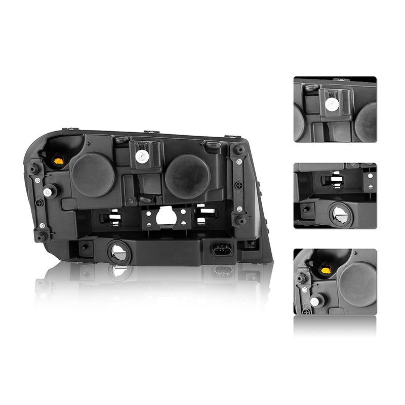 VehicleAid Headlights For 2002-2009 Chevy Trailblazer