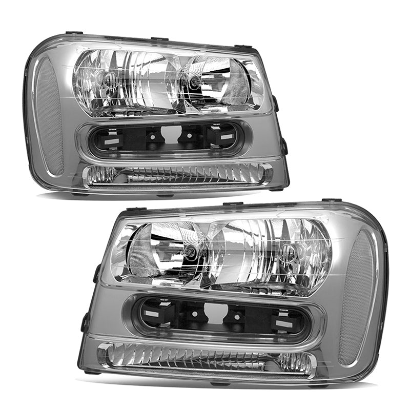 VehicleAid Headlights For 2002-2009 Chevy Trailblazer
