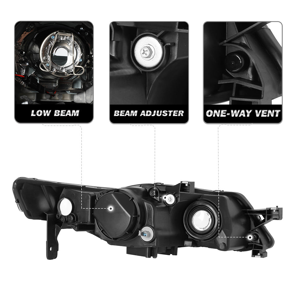 VehicleAid Headlights For 2004-2005 Acura TL
