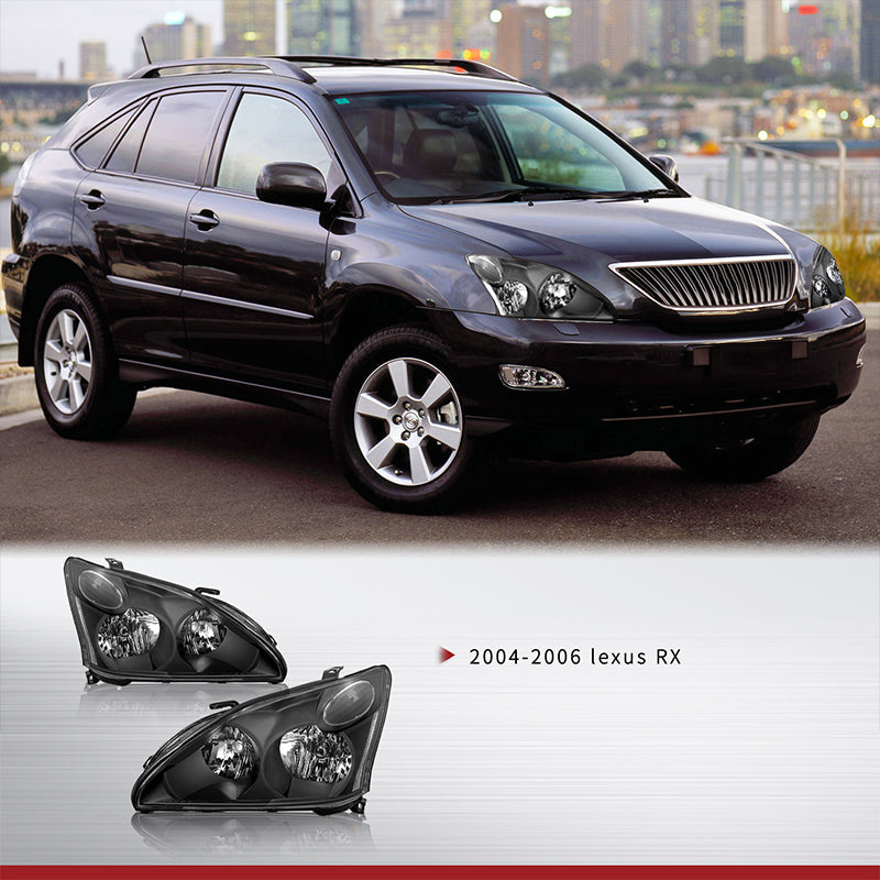 VehicleAid Headlights For 2006-2008 Lexus RX400h