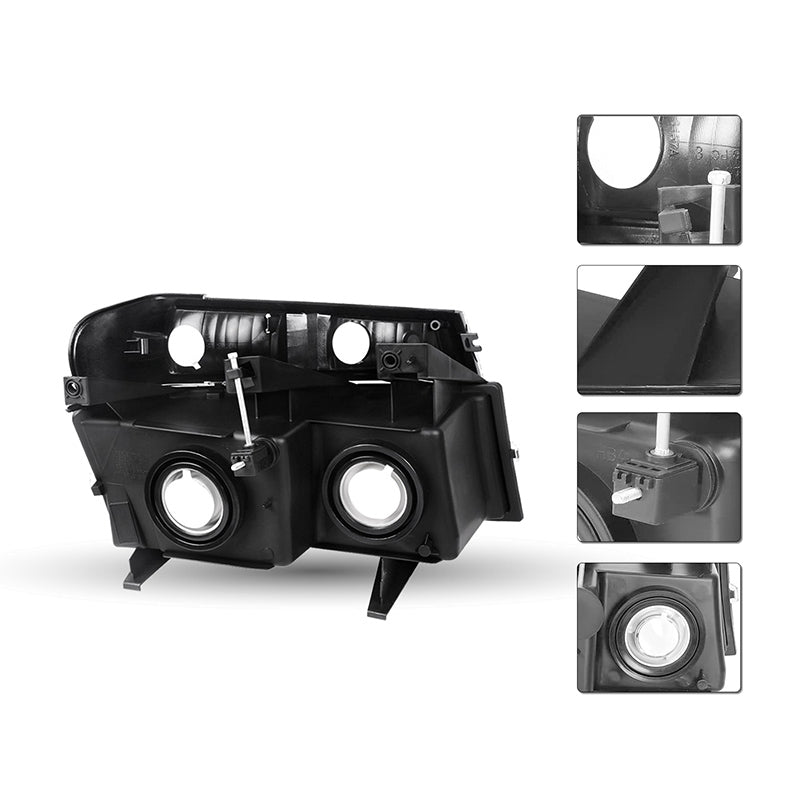 VehicleAid Headlights For 2006 Isuzu i-280 / i-350