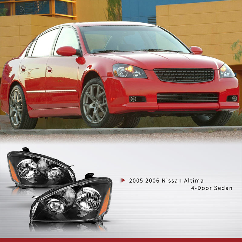 VehicleAid Headlights For 2005-2006 Nissan Altima