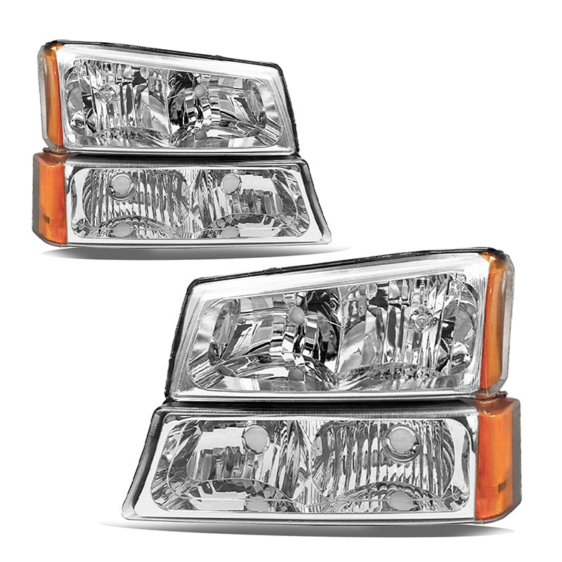 VehicleAid Headlights For 2003-2006 Chevy Silverado 1500/1500HD