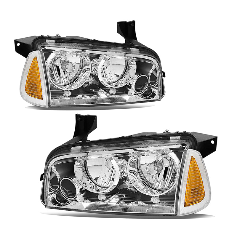 VehicleAid Headlights For 2006-2010 Dodge Charger