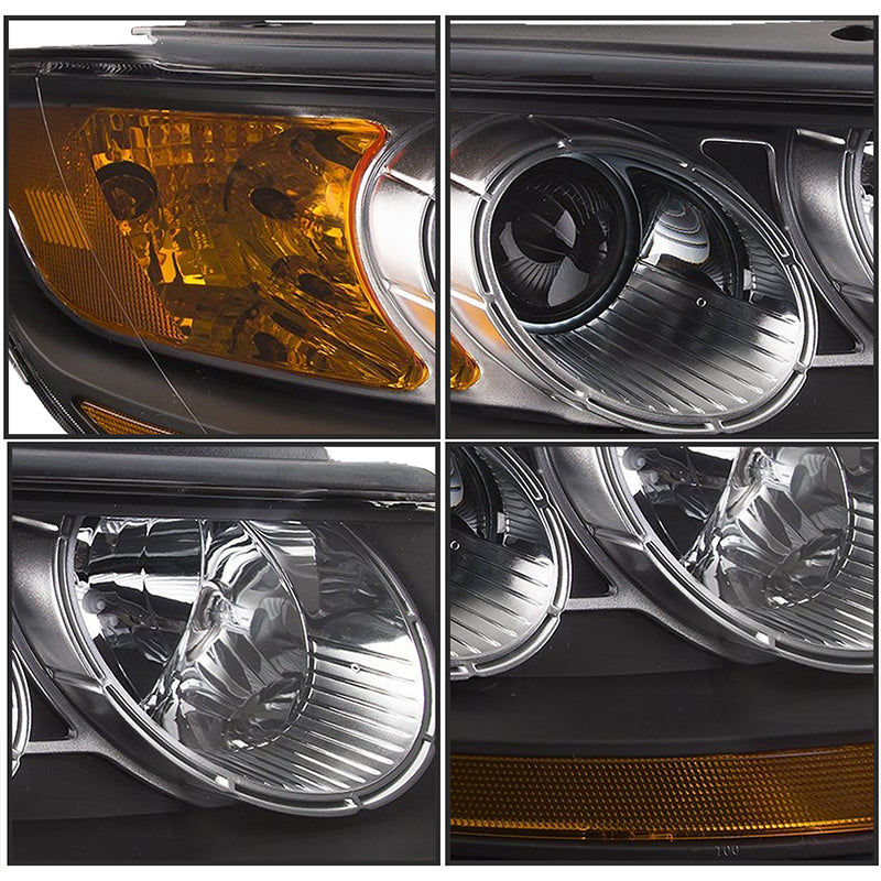 VehicleAid Headlights For 2007-2012 Hyundai Santa Fe
