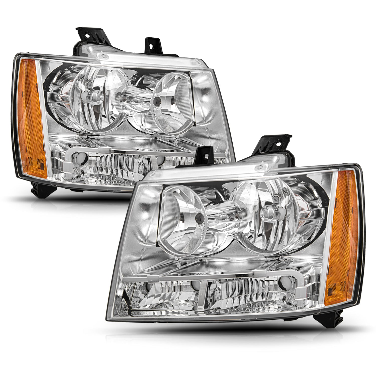 VehicleAid Headlights For 2007-2013 Chevy Suburban 2500