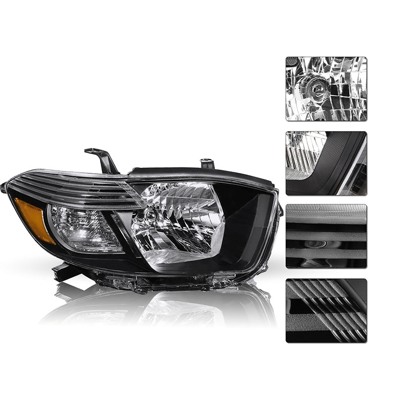 VehicleAid Headlights For 2008-2010 Toyota Highlander