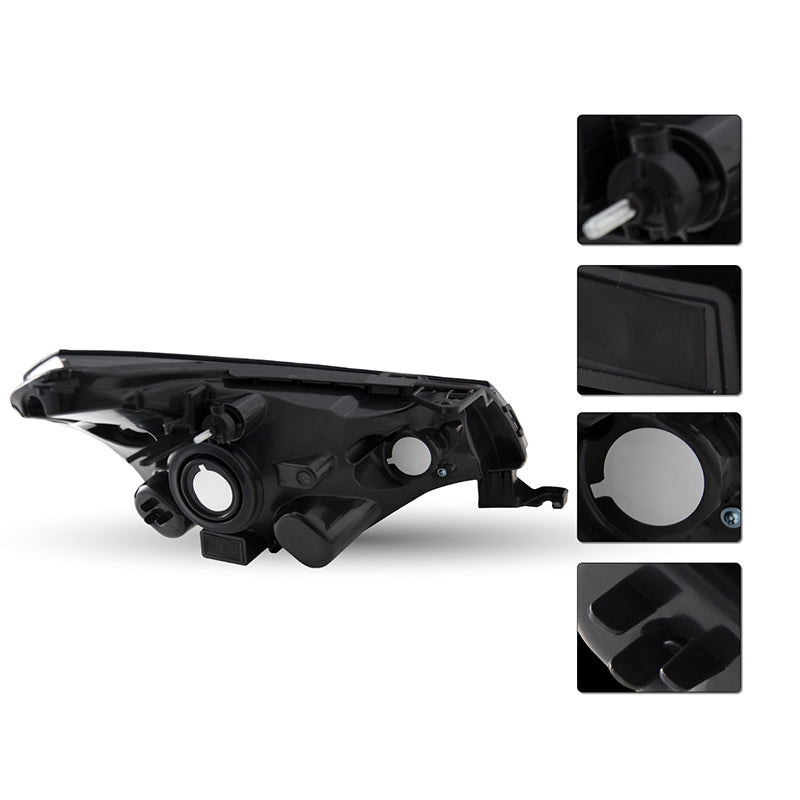 VehicleAid Headlights For 2008-2011 Ford Focus