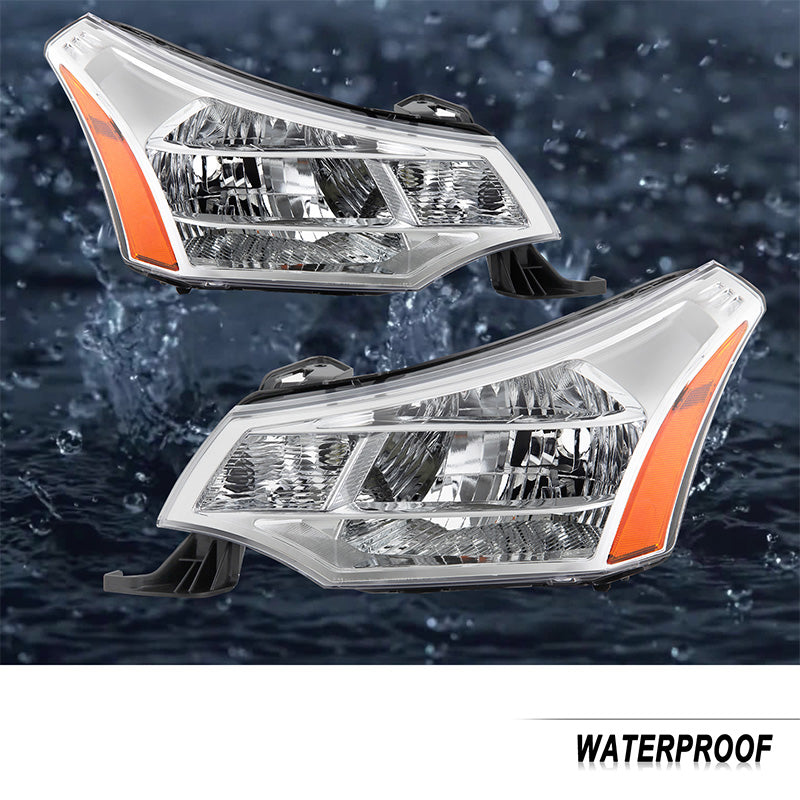 VehicleAid Headlights For 2008-2011 Ford Focus