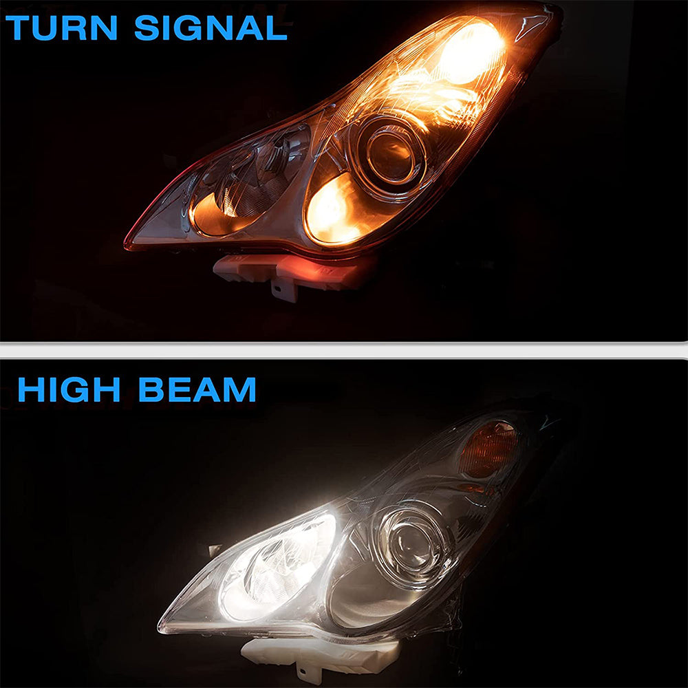 VehicleAid Headlights For 2008-2017 Infiniti EX35/EX37/QX50