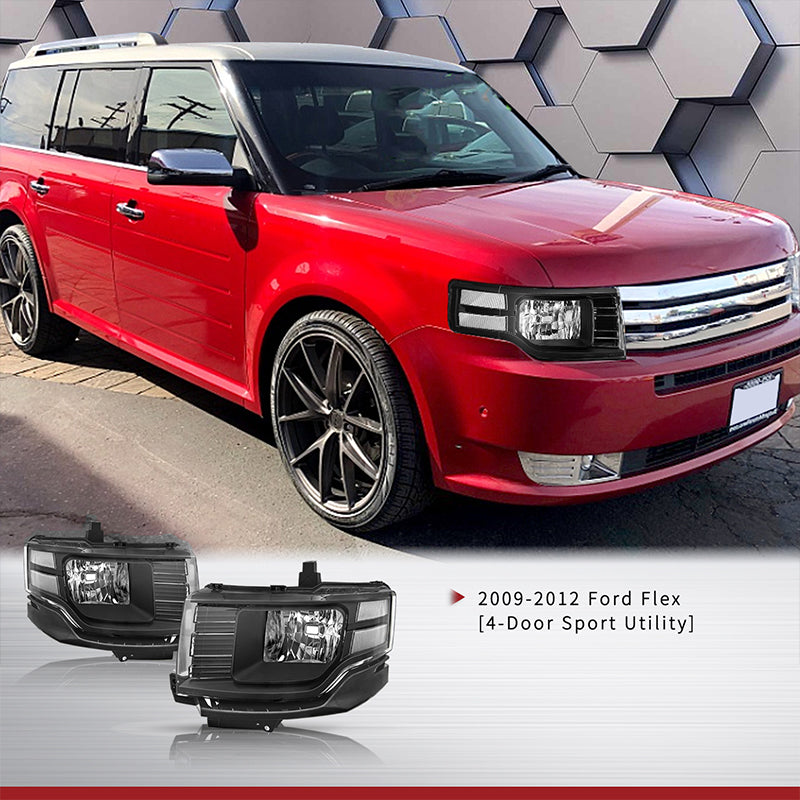 VehicleAid Headlights For 2009-2012 Ford Flex