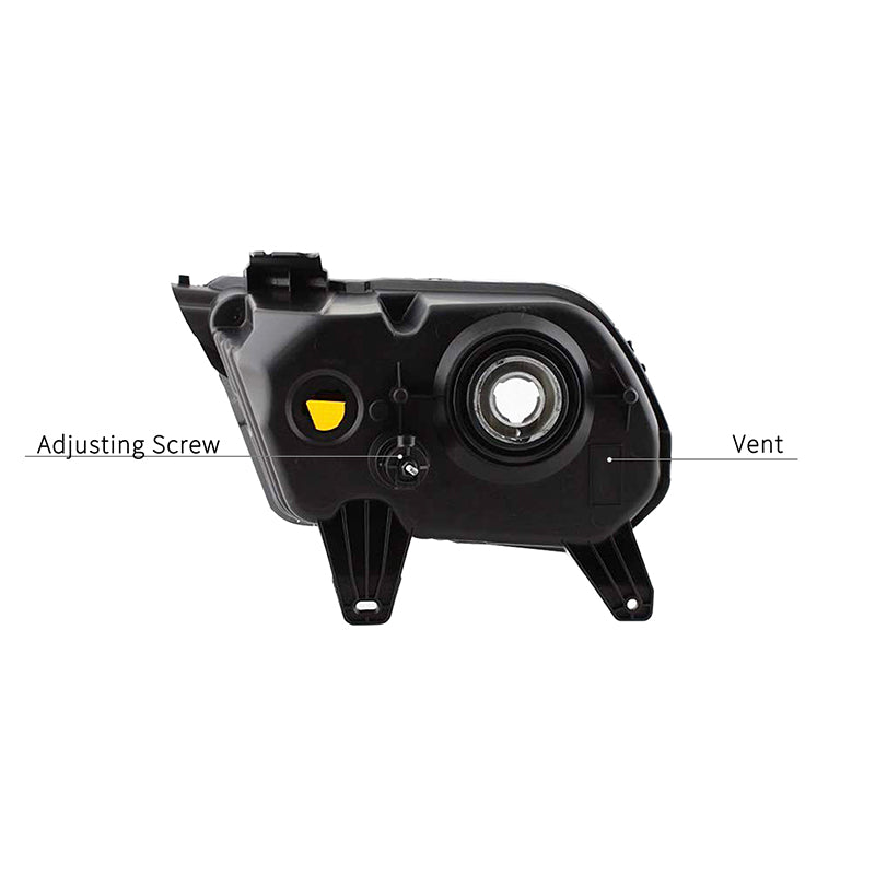 VehicleAid Headlights For 2010-2014 Ford Mustang