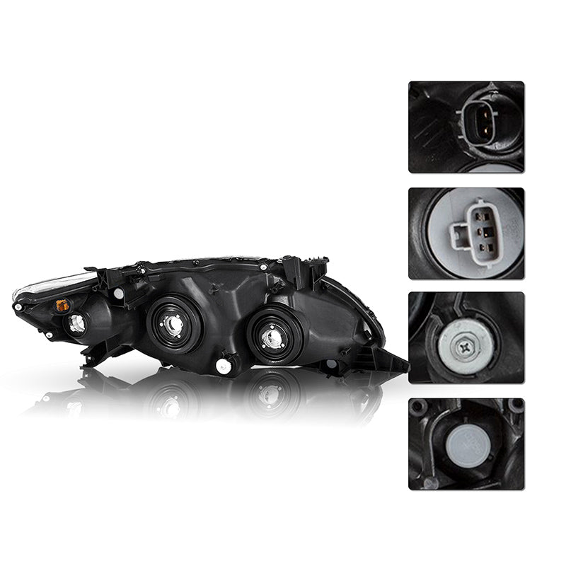 VehicleAid Headlights For 2011-2013 Toyota Corolla