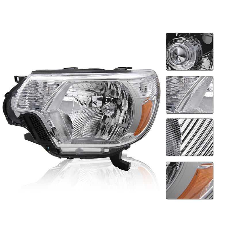 VehicleAid Headlights For 2012-2015 Toyota Tacoma