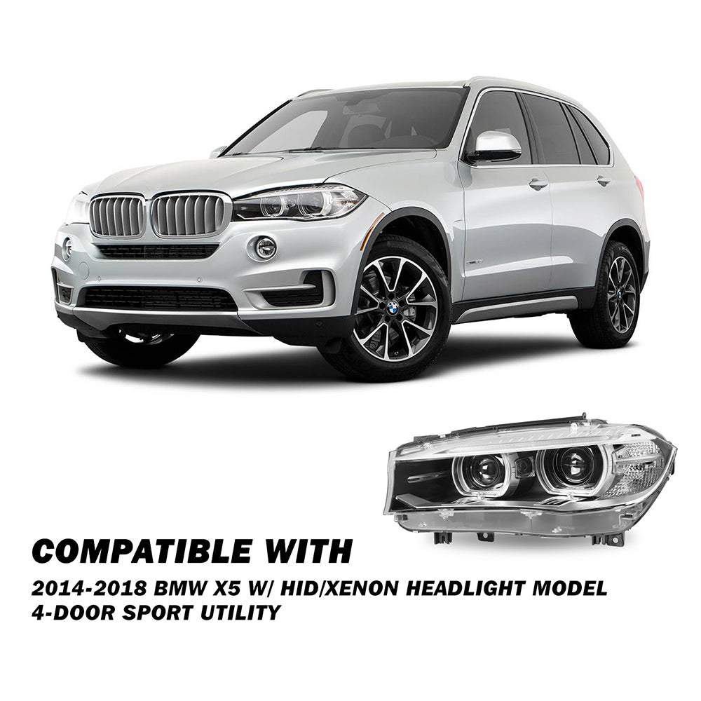 VehicleAid Headlights For 2014-2018 BMW X5