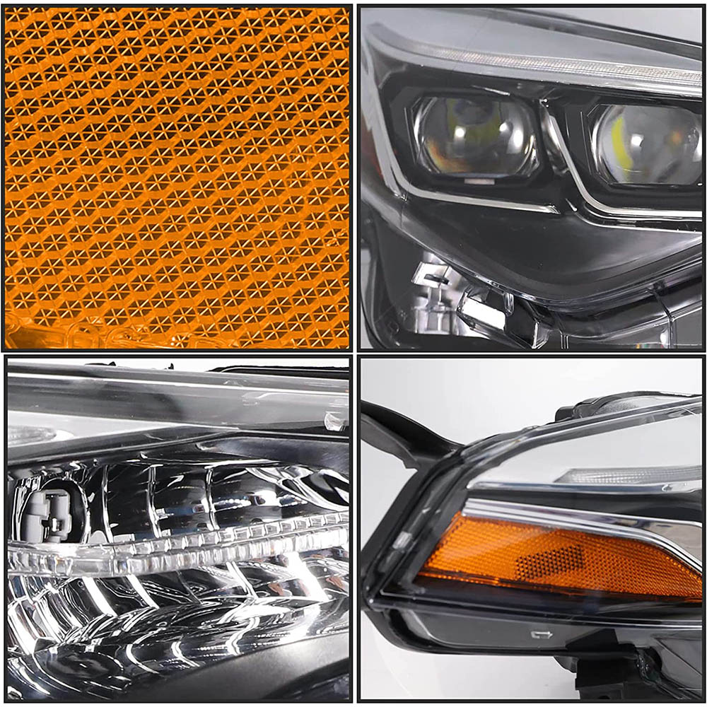 VehicleAid Projector Headlights For 2017-2019 Toyota Corolla