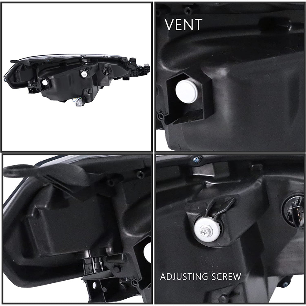 VehicleAid Headlights For 2017-2019 Toyota Corolla