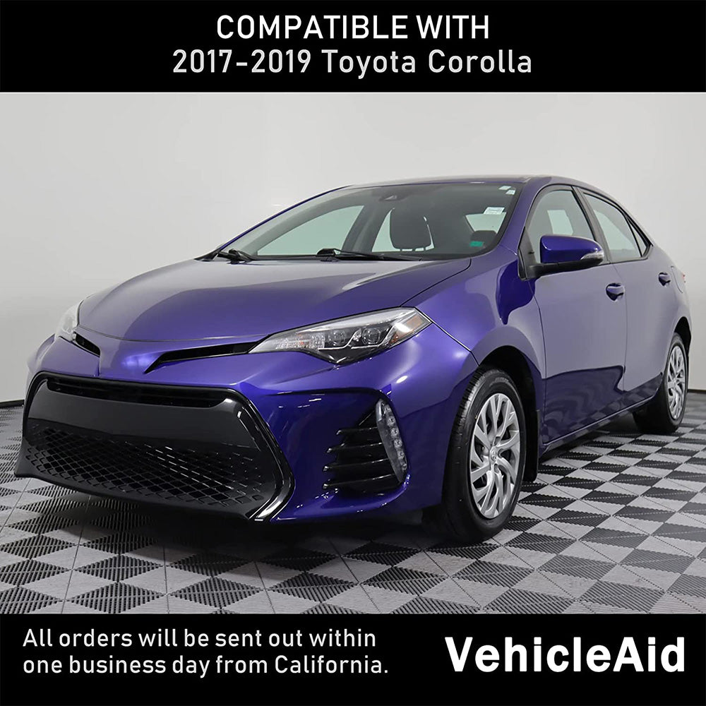 VehicleAid Projector Headlights For 2017-2019 Toyota Corolla