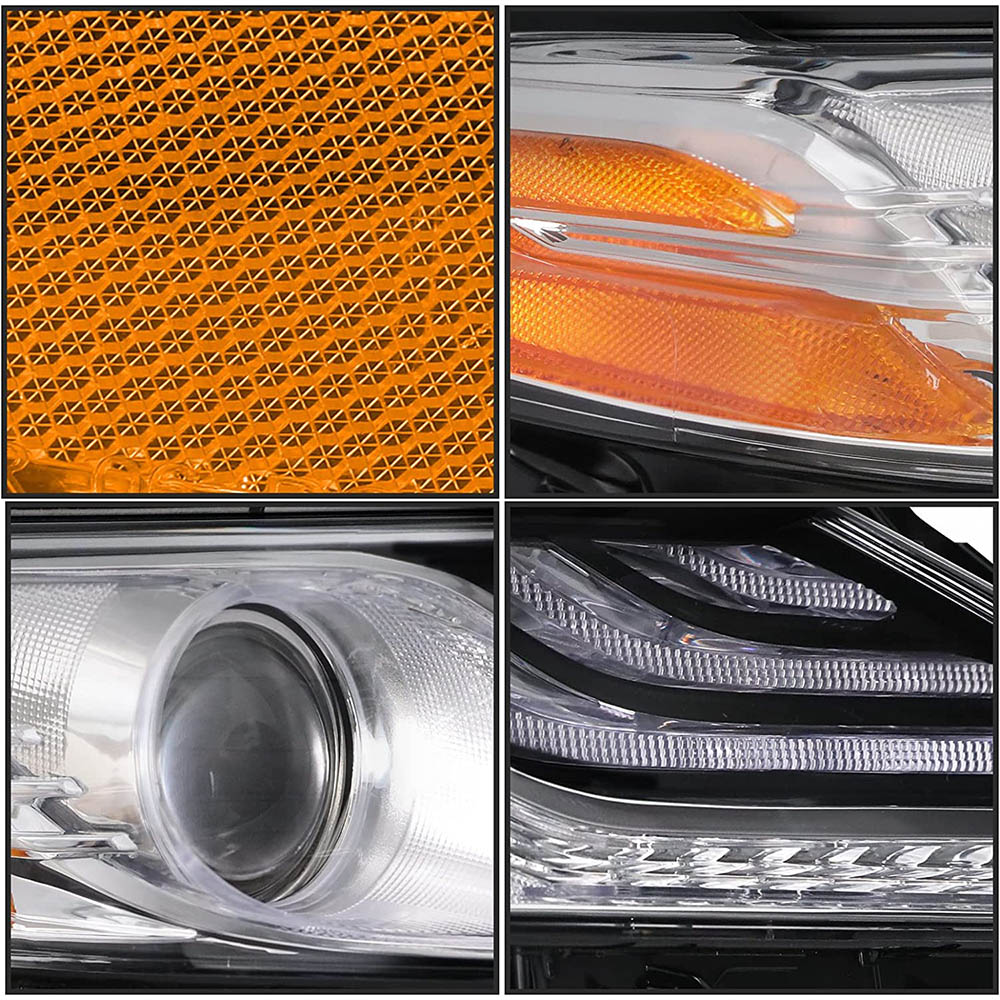 VehicleAid With LED DRL Headlights For 2018-2020 Toyota Camry