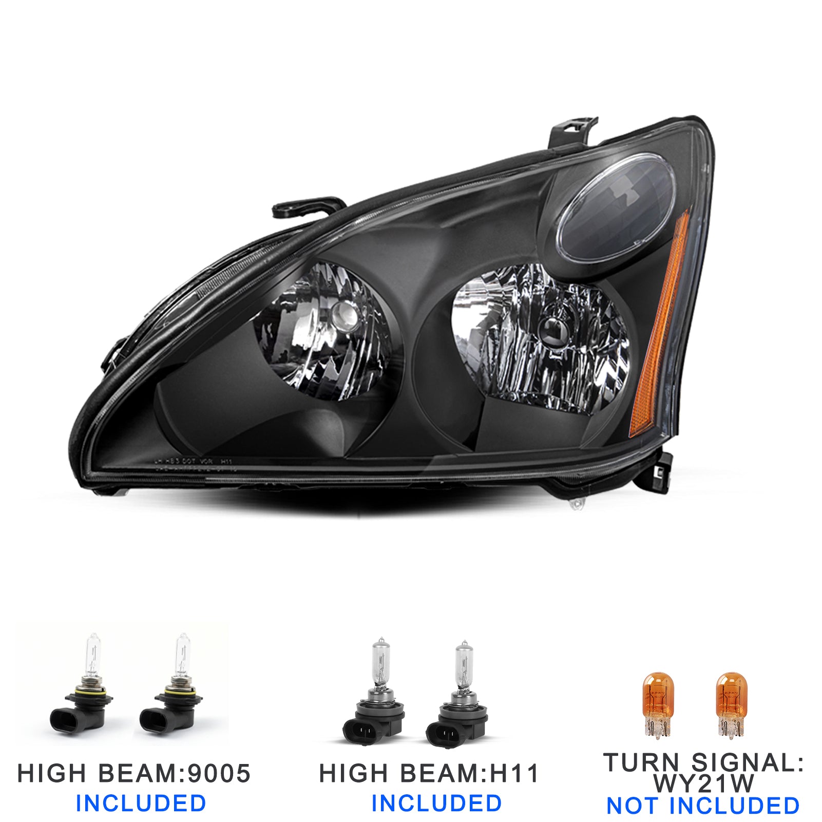 VehicleAid Headlights For 2006-2008 Lexus RX400h