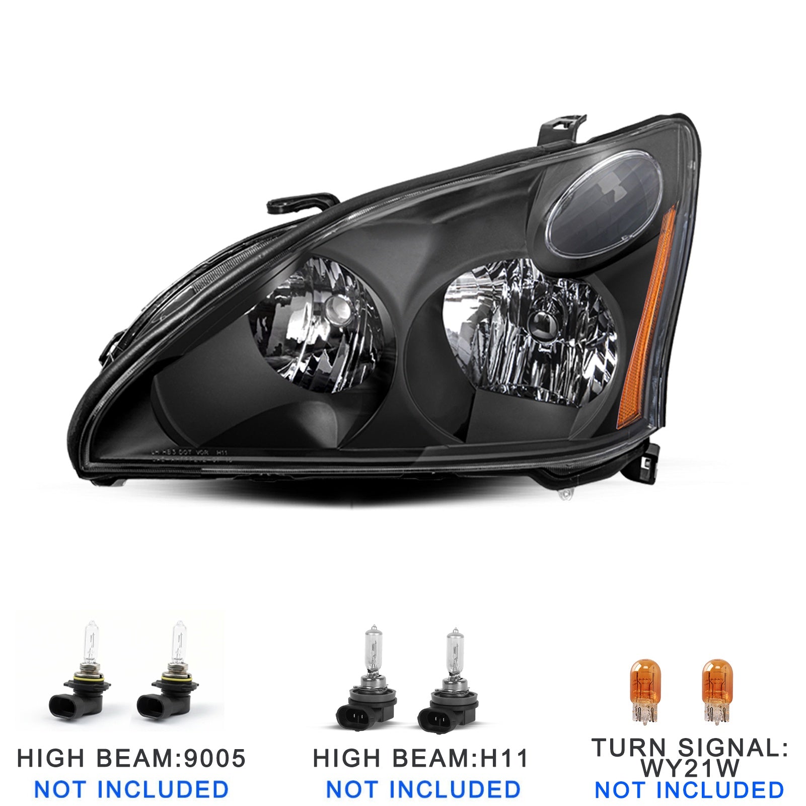 VehicleAid Headlights For 2006-2008 Lexus RX400h