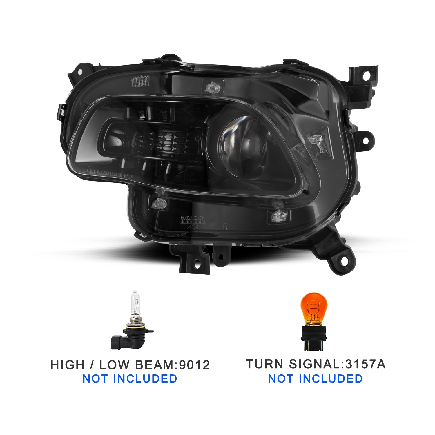 VehicleAid Headlights For 2014-2018 Jeep Cherokee
