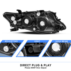 VehicleAid Halogen Headlights For 2010-2012 Lexus RX350