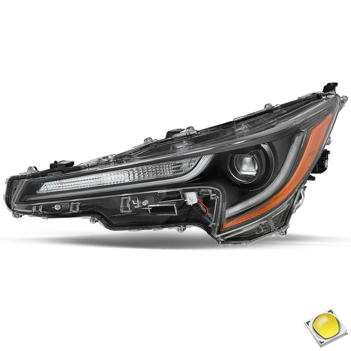 VehicleAid Headlights For 2023-2024 Toyota Corolla L/LE