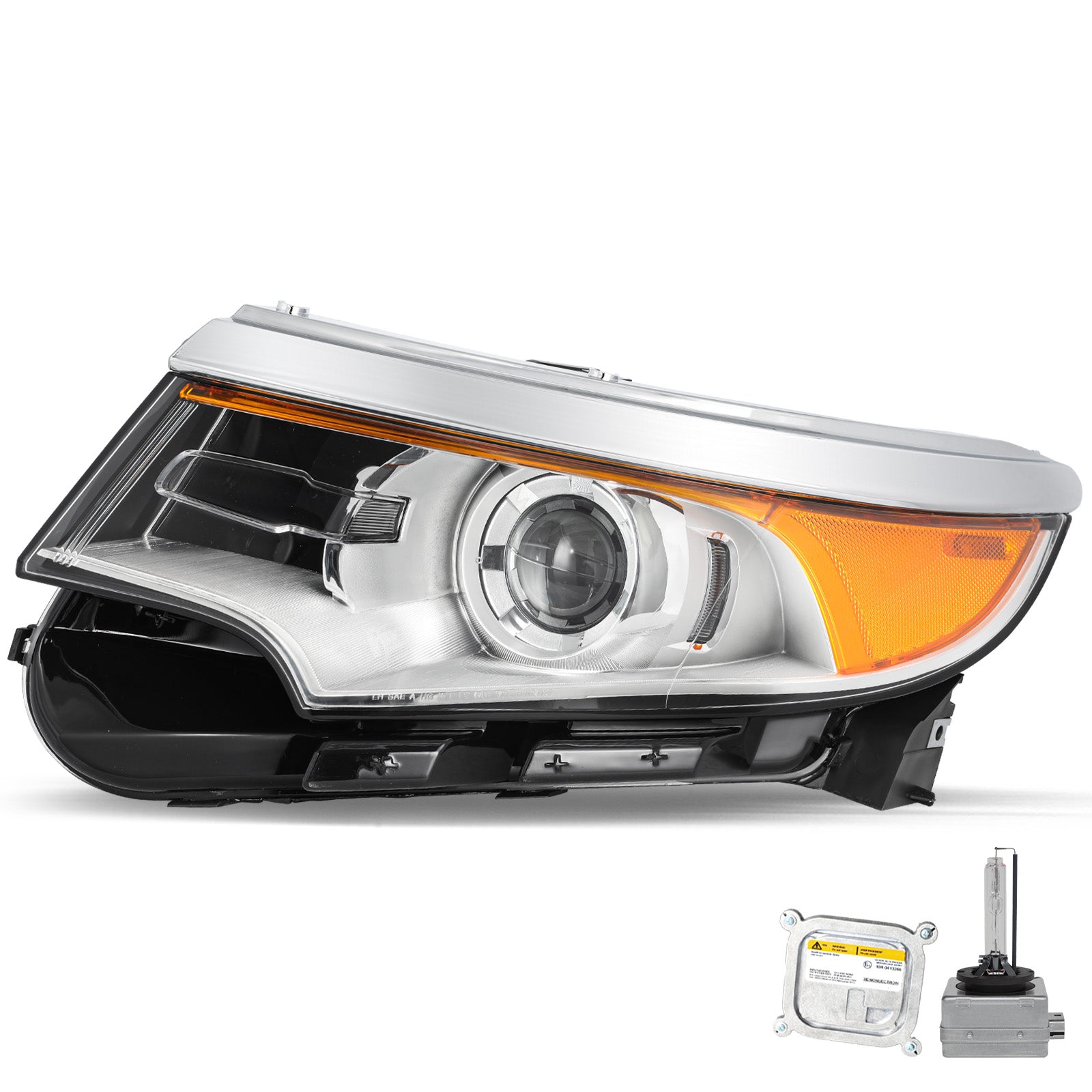 VehicleAid Headlights For 2011-2014 Ford Edge HID/Xenon Model
