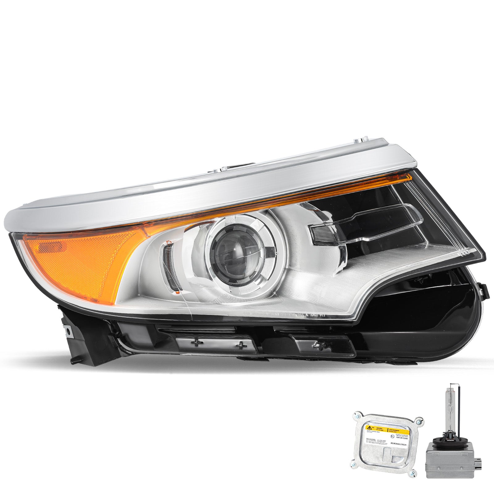 VehicleAid Headlights For 2011-2014 Ford Edge HID/Xenon Model