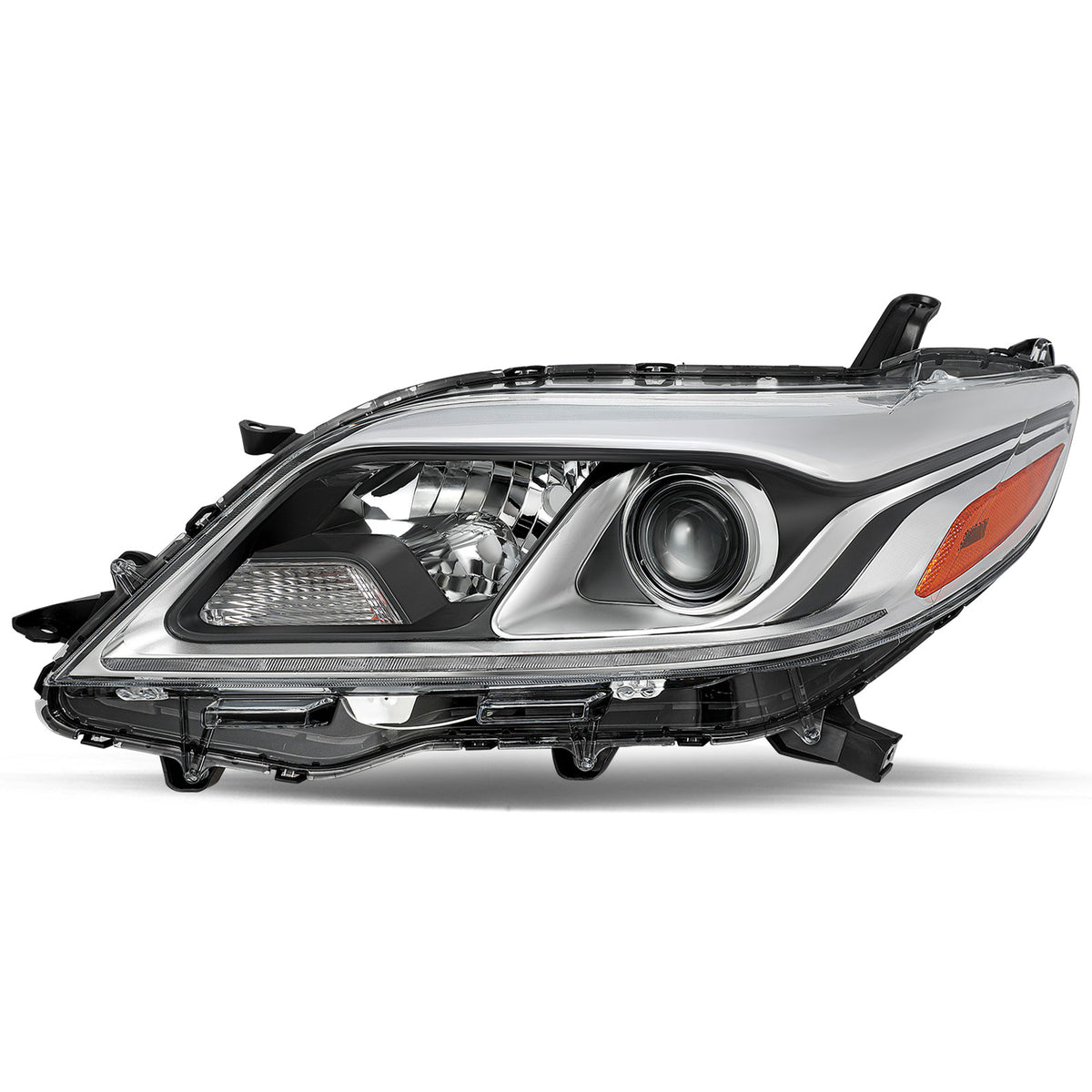 VehicleAid Headlights For 2015-2020 Toyota Sienna Halogen w/LED DRL