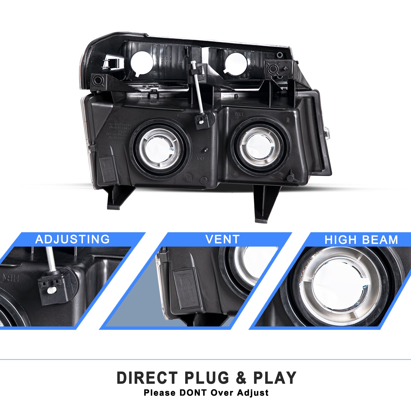 VehicleAid Headlights For 2006 Isuzu i-280 / i-350