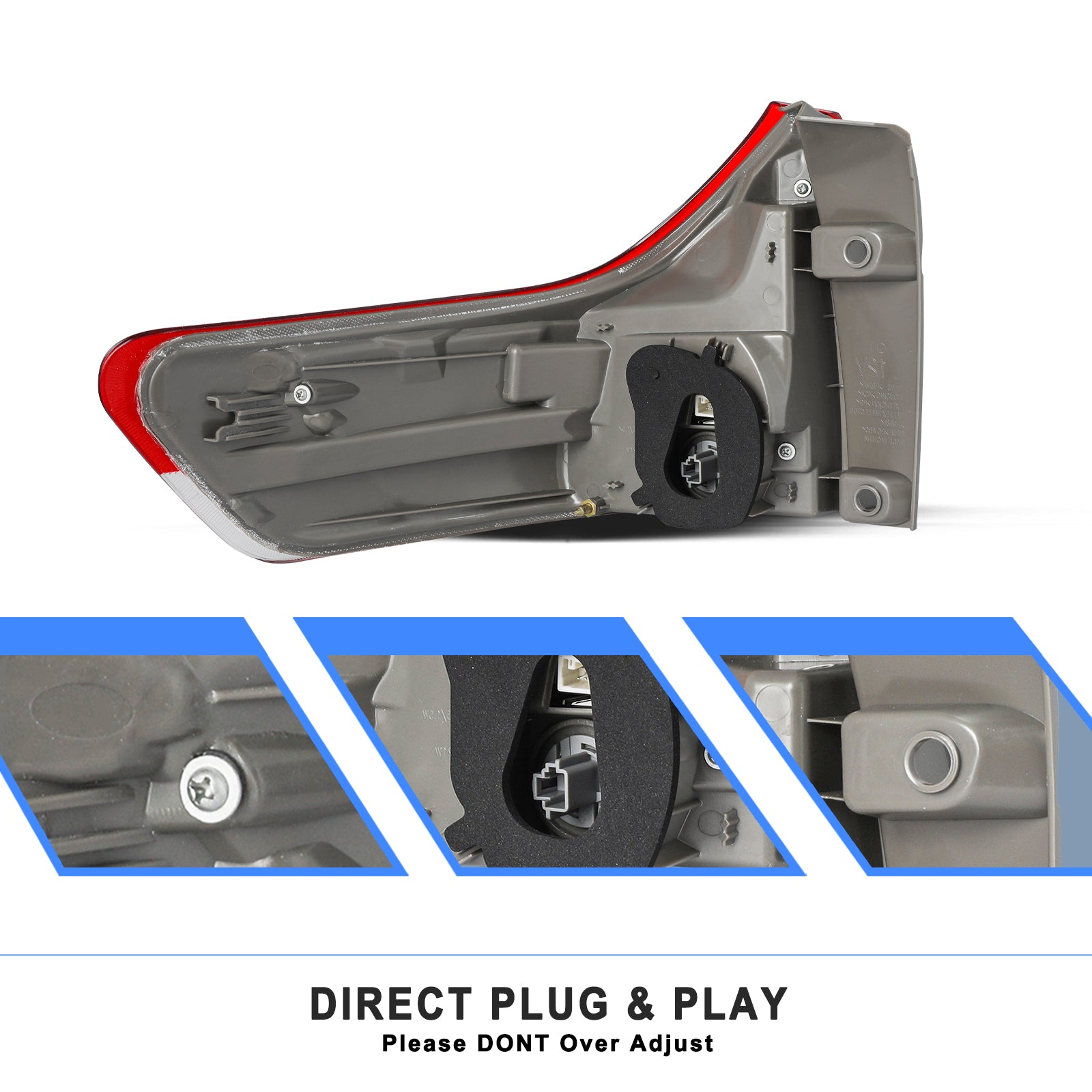VehicleAid Taillights For 2011-2014 Toyota Sienna
