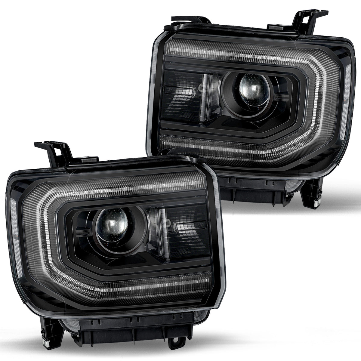 VehicleAid Headlights For 2016-2018 GMC Sierra 1500 HID/Xenon Model