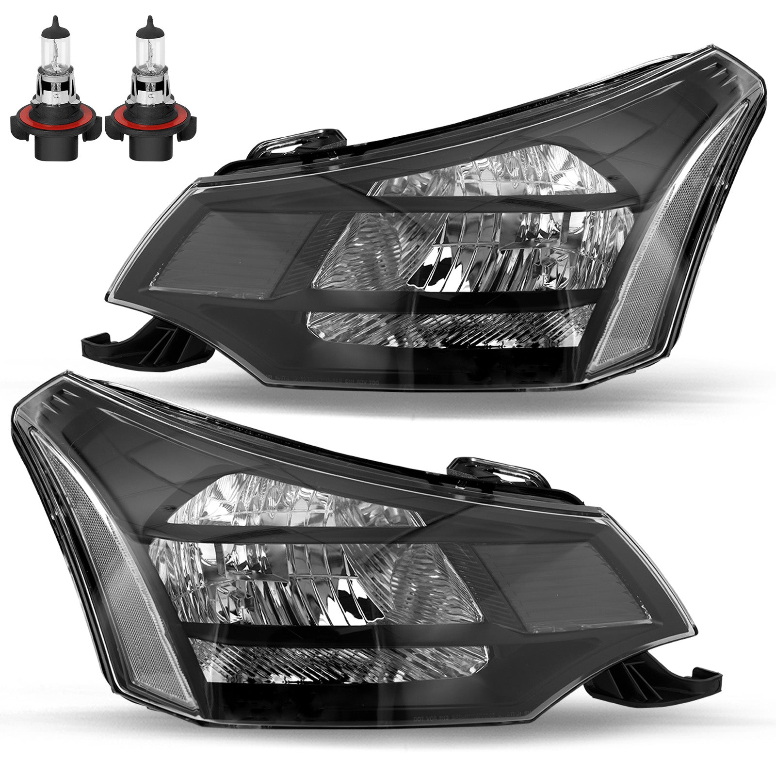 VehicleAid Headlights For 2008-2011 Ford Focus