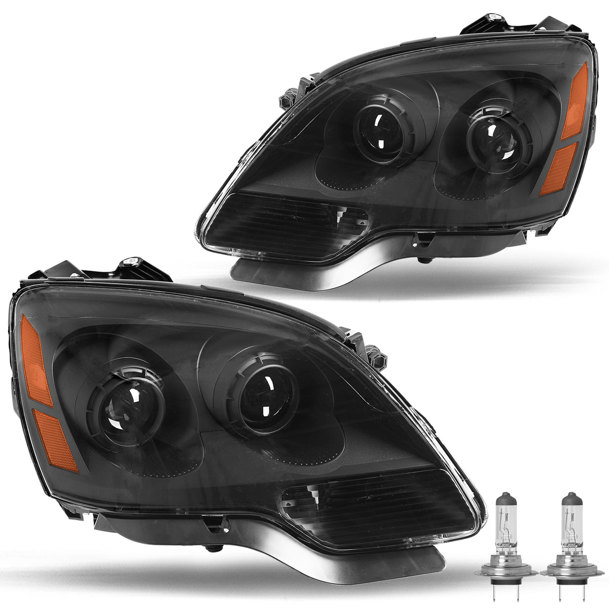 VehicleAid Headlights For 2007-2012 GMC Acadia